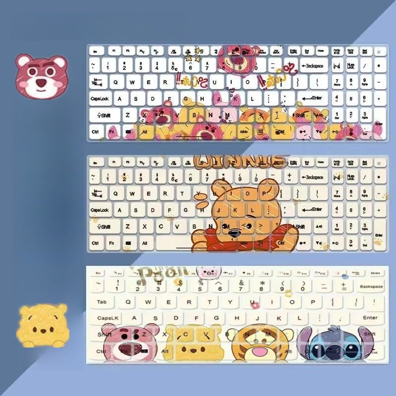 【Lotso &amp; Winnie the Pooh】keyboard cover for Macbook M2 Air 13 M1 2020 Air 13.3 A2179 A2237 Pro13 A2159 A2251 A2238 A1466 cartoon keyboard case