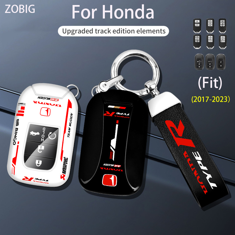 399 บาท Zobig เคสกุญแจรีโมตรถยนต์ ABS พร้อมพวงกุญแจ สําหรับ Honda 2022 2023 Honda Civic CR-V XR-V vezel City Accord Odyssey BREEZE Automobiles