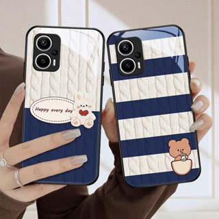 เคสโทรศัพท์มือถือแบบแก้ว ลายกระต่าย Diy สําหรับ xiaomi Redmi K40 9T 10C 9A 9C 10A 9 8 Note 11 Pro 11s 10s 10 9s 8 Pro 7 8T K30 Pro K20 K40