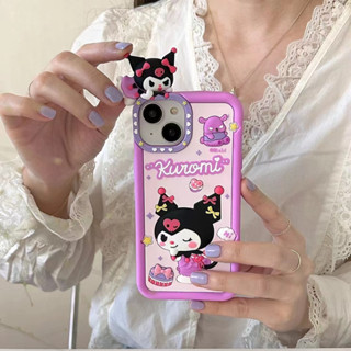 เคสซิลิโคนนิ่ม ลายการ์ตูนลูกสุนัขคุโรมิ สําหรับ iPhone14 13 12 11 Pro MAX