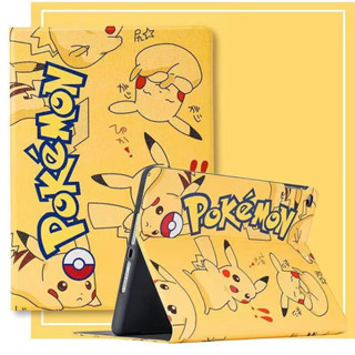 【Pikachu】เคสไอแพด ลายการ์ตูน iPad iPad Pro 9.7 Air1 Air2 / Mini 1 2 3 4 5 / iPad 2 3 4 /  iPad Pro 10.5 / 10.2 Smart Case