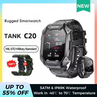 Tank C20 สมาร์ทวอทช์ IP68 5ATM 24H 1.71 นิ้ว สําหรับผู้ชาย