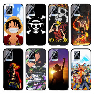 เคสโทรศัพท์มือถือกระจกนิรภัย แบบแข็ง กันกระแทก ลายการ์ตูนอนิเมะ One Piece Luffy Zoro DIY สําหรับ Infinix Note 10 pro Note 10