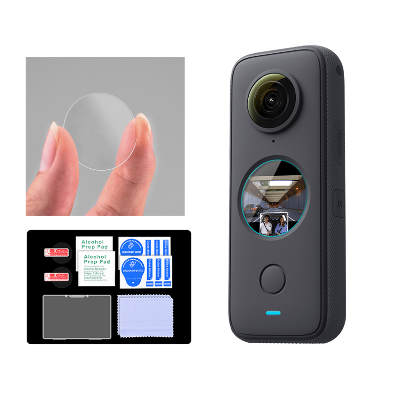 Insta360 One X2 ฟิล์มกระจกนิรภัย ป้องกันหน้าจอ สําหรับ Insta 360 One X2 เลนส์ฟิล์ม อุปกรณ์เสริมกล้องแอคชั่น