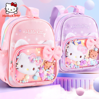 กระเป๋าเป้สะพายหลัง ลายคิตตี้ 22K สําหรับเด็กผู้หญิงอนุบาล