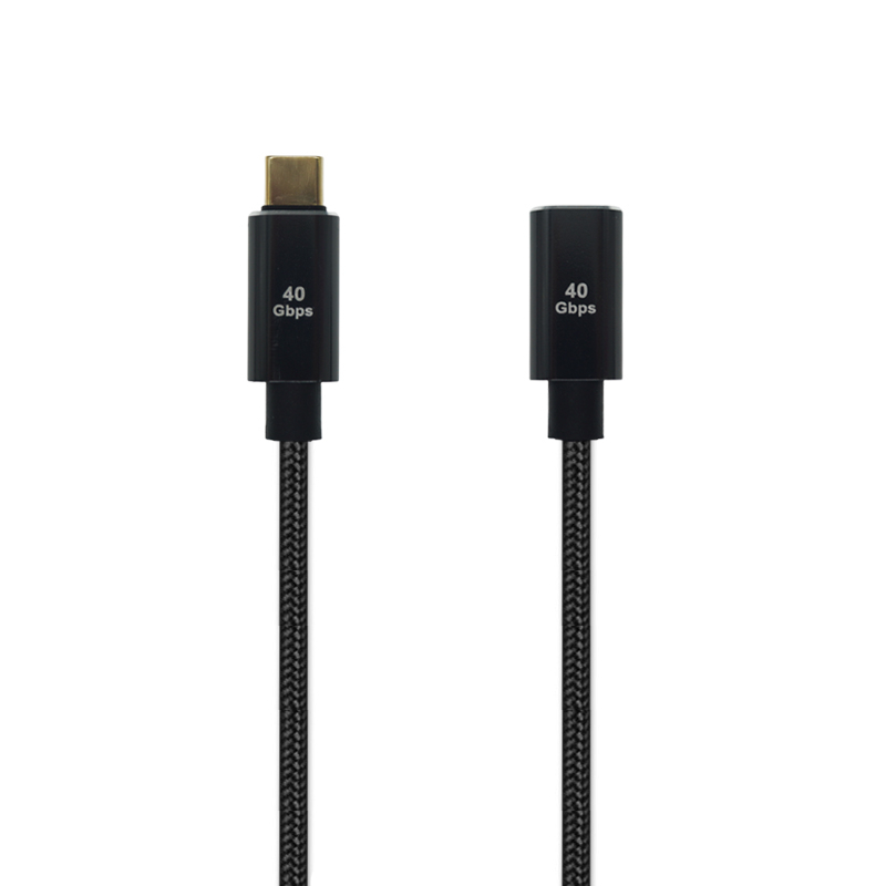 Type-C Extension Cable Thunderbolt 40Gbps Type C ชายหญิง Extension Transfer สําหรับแล็ปท็อปแท็บเล็ตม