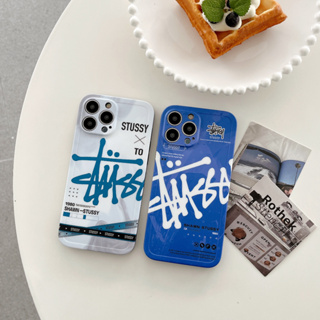 เคสโทรศัพท์มือถือ พลาสติกนิ่ม ลายการ์ตูนโลโก้ stussy น่ารัก แฟชั่น สําหรับ iPhone 14 14pro 14promax 13 13pro 13promax 12 12pro 12promax 11 11promax x xs xr xsmax 7plu