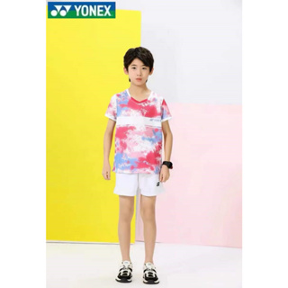 ใหม่ Yonex เสื้อกีฬาแบดมินตัน แขนสั้น ระบายอากาศ แห้งเร็ว สําหรับเด็กผู้ชาย และผู้หญิง 2023