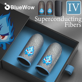 Bluewow Ghost Fire Finger Cots 【เวอร์ชั่นเรืองแสง】ถุงมือเล่นเกม แบบสวมนิ้วโป้ง ป้องกันเหงื่อ แบบมืออาชีพ