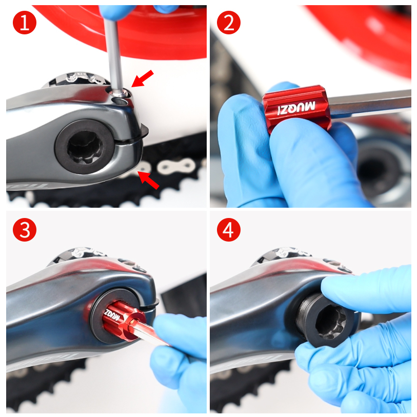 Muqzi ประแจถอดข้อเหวี่ยง ติดตั้งสกรู สําหรับจักรยาน MTB - รูปที่ 2