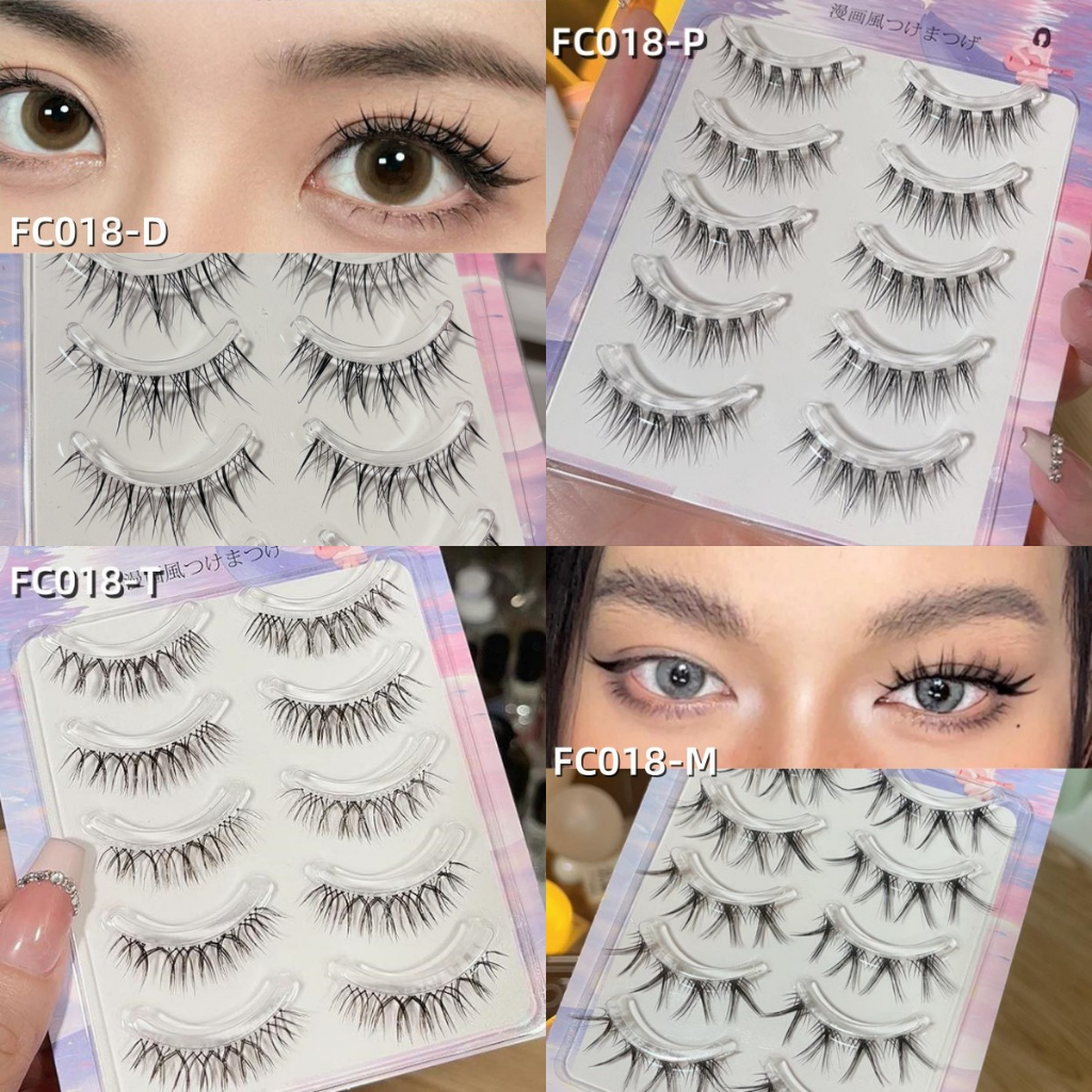 Minijumie FAICCIA ขนตาปลอม แบบหนา ขนตาปลอมไทย ขนตาปลอม ยุโรปและอเมริกา แถบเต็ม ขนตาปลอมแฮนด์เมด