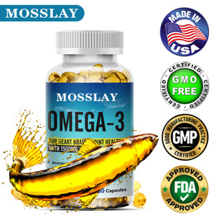 Omega-3 แคปซูลน้ํามันปลา รองรับการทํางานของหัวใจ สมอง และข้อต่อ เพื่อสุขภาพ