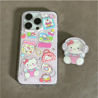 เคสหูฟัง แบบสองชั้น ลายการ์ตูน สําหรับ iPhone 11 12 13 14 Pro Max