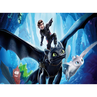 ภาพพื้นหลัง รูปการ์ตูนมังกร Train Your Dragon 5x3 ฟุต ทําง่าย สําหรับตกแต่งปาร์ตี้วันเกิดเด็ก