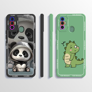 เคสซิลิโคนนิ่ม ลายไดโนเสาร์น่ารัก สําหรับ TECNO SPARK 7 7T KF6 KF6p KF6j