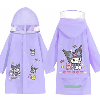 SANRIO เสื้อกันฝน กันน้ํา ลายการ์ตูนอนิเมะ Kuromi Mymelody Pochacco สําหรับเด็กผู้ชาย และผู้หญิง