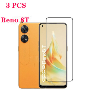 ฟิล์มกระจกนิรภัยกันรอยหน้าจอ แบบเต็มจอ สําหรับ Oppo Reno 8T Reno 8Z Reno8 Z 5G Reno 7Z 8 Pro 5G Reno 8T Reno 8T 3 ชิ้น