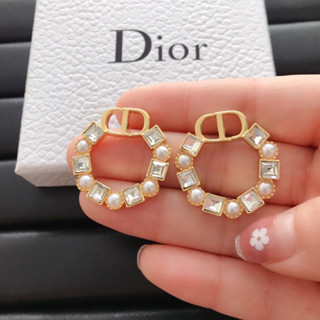 Dior ต่างหูหรูหรา คุณภาพสูง สําหรับผู้หญิง103160