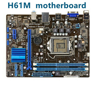 เมนบอร์ด P8H61-M LX3 PLUS LGA1155 H61M -E K C D I7 I5 I3 in CPU 16G DDR3 PCI-E 2.0 VGA Destop