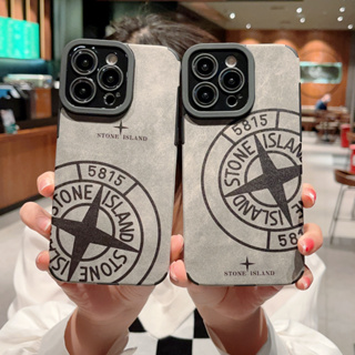 STONE ISLAND เคสโทรศัพท์มือถือหนังแกะ กันกระแทก ลายน่ารัก สําหรับ iPhone 7 8 se2020 se3 7plus 8plus xs max 1111 pro11 pro max