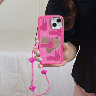 เคสโทรศัพท์มือถือกระจก สีชมพู สําหรับ iPhone 11 12 12pro 12promax 13 13pro 13promax 14 14pro 14promax