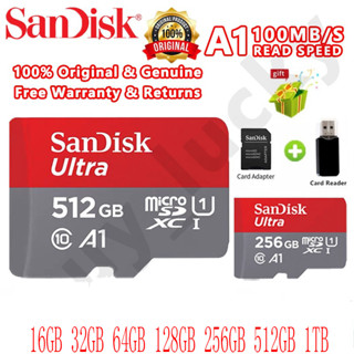 Sandisk อะแดปเตอร์การ์ดรีดเดอร์ SD 16GB 32GB 64GB 128GB 256 512GB