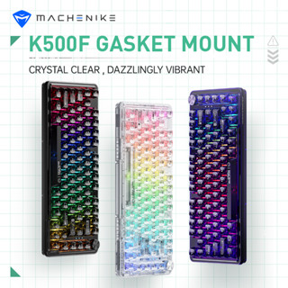 Machenike K500F คีย์บอร์ดเมคคานิคอล แบบใส 80% 81 คีย์ ลดเสียงรบกวน RGB