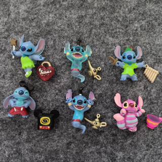 ฟิกเกอร์ Disney Stitch Loves คอสเพลย์ ขนาดเล็ก สําหรับตกแต่งโทรศัพท์มือถือ 2-3 ซม. 6 ชิ้น 1 ชุด