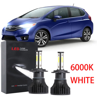 หลอดไฟหน้ารถยนต์ LED 6000K ฮาโลเจน สีขาว แบบเปลี่ยน สําหรับ HONDA FIT JAZZ T5A GK5 2014~2017 (1 คู่)