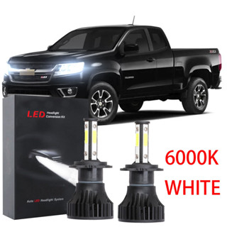 หลอดไฟหน้ารถยนต์ LED 6000K ฮาโลเจน สีขาว แบบเปลี่ยน สําหรับ Chevrolet Colorado 2013 2014-2019 1 คู่