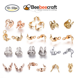 Beebeecraft ลูกปัดสเตนเลส 304 สําหรับทํางานฝีมือ 10~50 ชิ้น