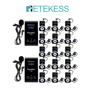 Retekess T130 ระบบไกด์ทัวร์ไร้สาย 99 ช่อง ช่วยฟัง