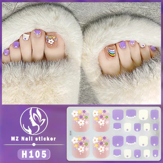 H101-150 สติกเกอร์ฟอยล์ ลายการ์ตูนเรขาคณิต 3D มีกาวในตัว กันน้ํา สําหรับติดตกแต่งเล็บเท้า DIY