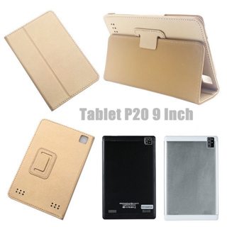 Flip Case for Samsung Galaxy Tablet P20 9 Inch Silk Pattern Cover Flip Foldable Stand Full Body Protective Case