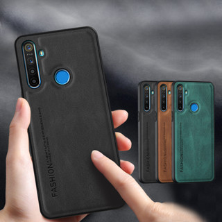 เคสโทรศัพท์มือถือหนัง ซิลิโคน สองชั้น กันกระแทก หรูหรา สําหรับ Oppo Realme 5 Realme3 Realme5