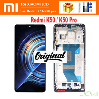 อะไหล่หน้าจอสัมผัสดิจิทัล LCD แบบเปลี่ยน สําหรับ Xiaomi Redmi K50 Redmi K50 Pro