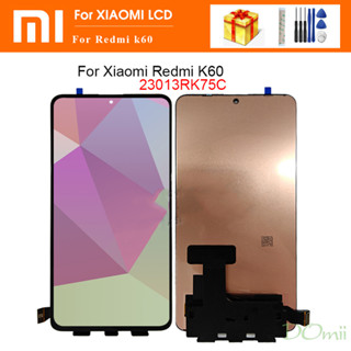 แผงหน้าจอสัมผัส LCD 6.67 นิ้ว แบบเปลี่ยน สําหรับ Xiaomi Redmi K60 LCD 23013RK75C Redmi K60 LCD