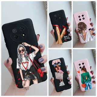 เคสโทรศัพท์มือถือ ซิลิโคนนิ่ม กันรอยกล้อง ลายเด็กผู้หญิง แฟชั่น สําหรับ Huawei Nova Y91 Y91