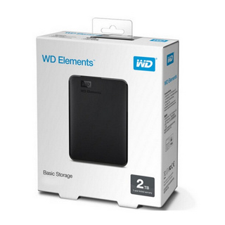 ฮาร์ดไดรฟ์คุณภาพสูง WD 2TB External Hard Disk USB3.0 Basics Storage ฮาร์ดไดรฟ์แบบพกพา