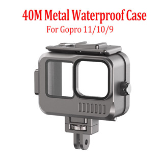 เคสอลูมิเนียม กันน้ํา 40 เมตร สําหรับ โลหะ Gopro Hero 9/10/11