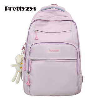 School Backpack Prettyzys 2023 Korean Students Bag Large capacity 14 inch For Women