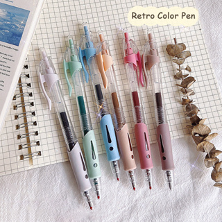 ปากกาเจลสี 0.5 มม. 6 สี สําหรับวาดภาพ เครื่องเขียนนักเรียน