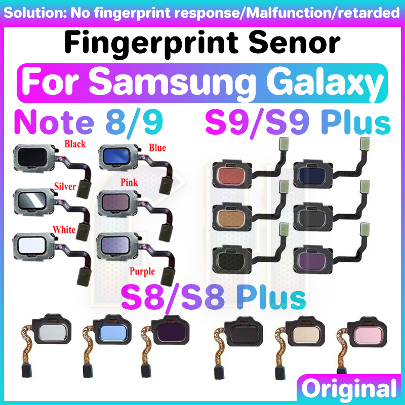 อะไหล่เซนเซอร์ลายนิ้วมือ แบบเปลี่ยน สําหรับ Samsung Galaxy Note 8 9 S8 S9 PLUS Note8 Note9