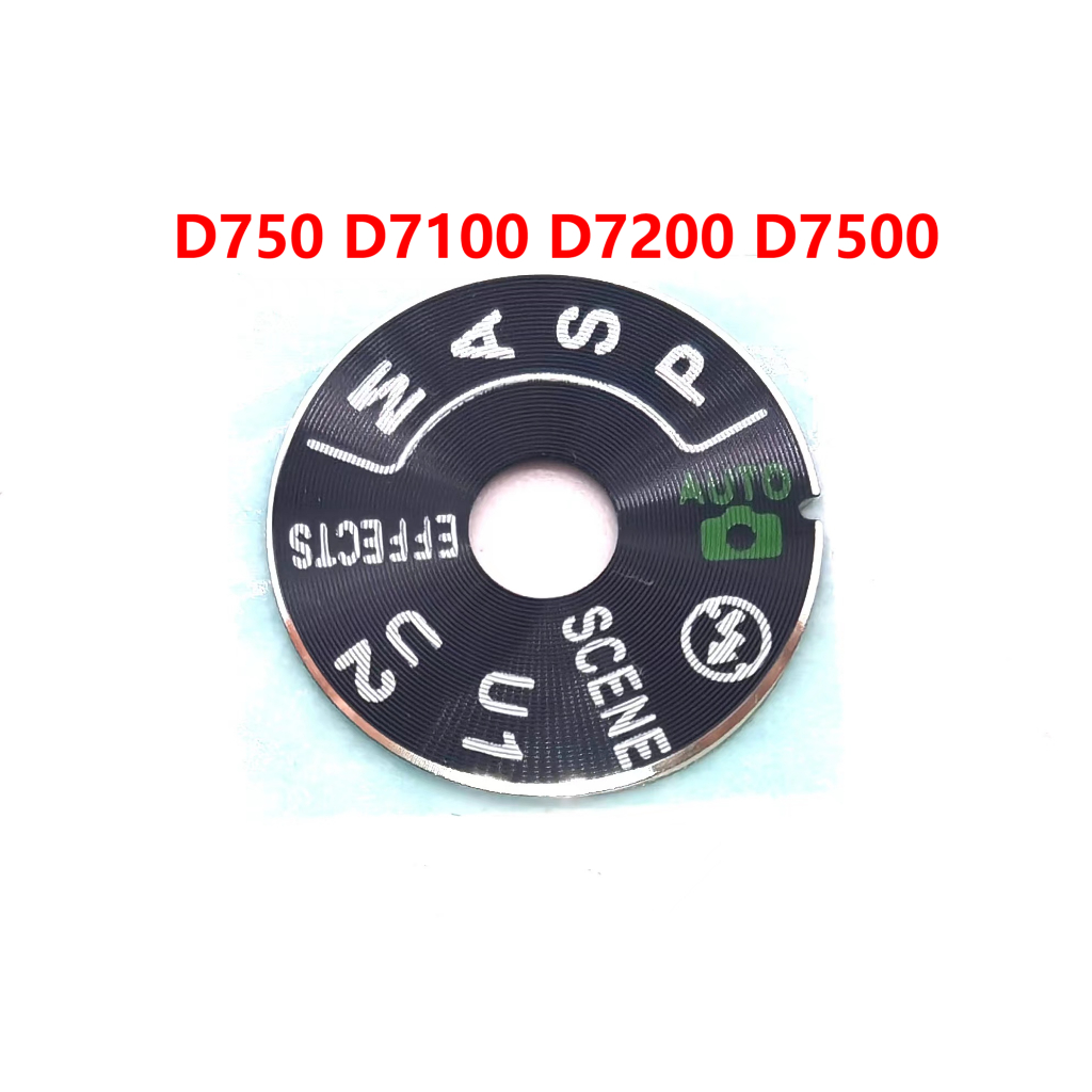 ใหม่ฝาครอบด้านบนปุ่มโหมดสําหรับ Nikon Nikon D7100 D7200 D7500 D750 Digital Camera Repair Part พร้อมเทป