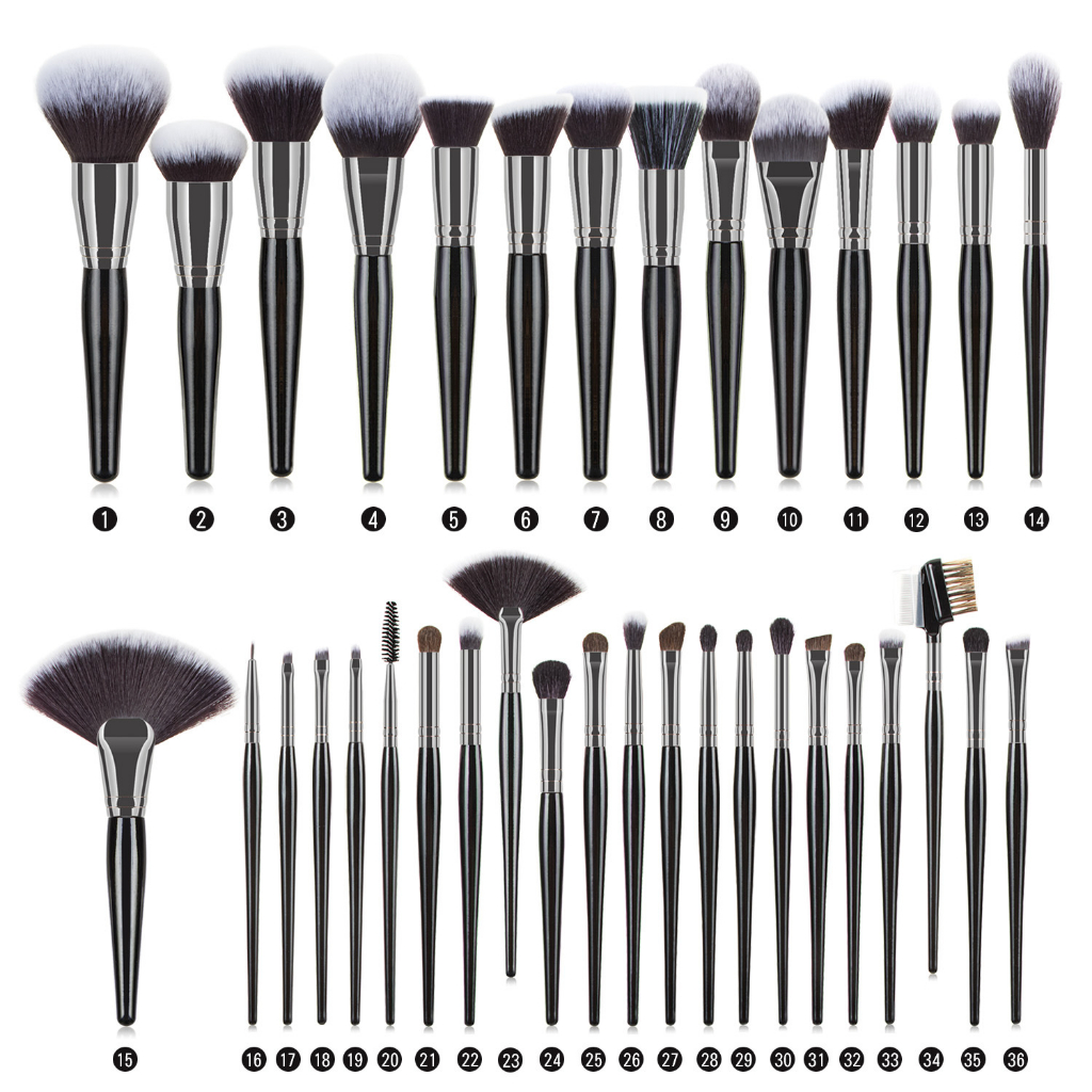 แปรงแต่งหน้าขนาดใหญ่คุณภาพสูง Face Foundation Powder Blush Kabuki Blending Make Up Brush Kit เครื่องมือ