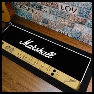Marshall พรมปูพื้น พิมพ์ลายกีตาร์ พรมปูพื้น Marshall พรมปูพื้นห้องครัว พรมห้องนอน กันสิ่งสกปรก กันลื่น พรมเช็ดเท้า ดูดซับน้ํา ครัวเรือน ที่กําหนดเอง