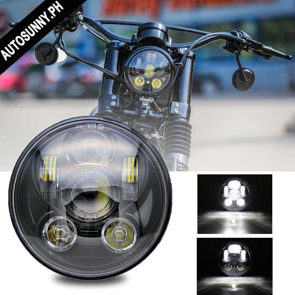 ไฟหน้ารถจักรยานยนต์ LED 90W 6 ดวง 5-3/4 5.75 นิ้ว ทรงกลม สูงต่ํา สําหรับ Harley Davidson 1 ชิ้น