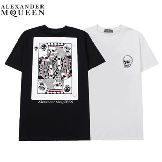 เสื้อกันหนาว ผ้าฝ้าย พิมพ์ลาย Alexander Mcquee มีสไตล์ สําหรับทุกเพศ