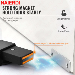 Naierdi แม่เหล็กประตูจับ Heavy Duty Push เพื่อเปิดตู้จับสําหรับซ่อนมือจับประตูเปลี่ยนตู้สลัก