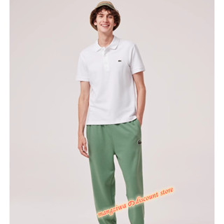 เสื้อโปโลแขนสั้น Lacoste เสื้อโปโล แขนสั้น ผ้าฝ้าย สําหรับผู้ชาย